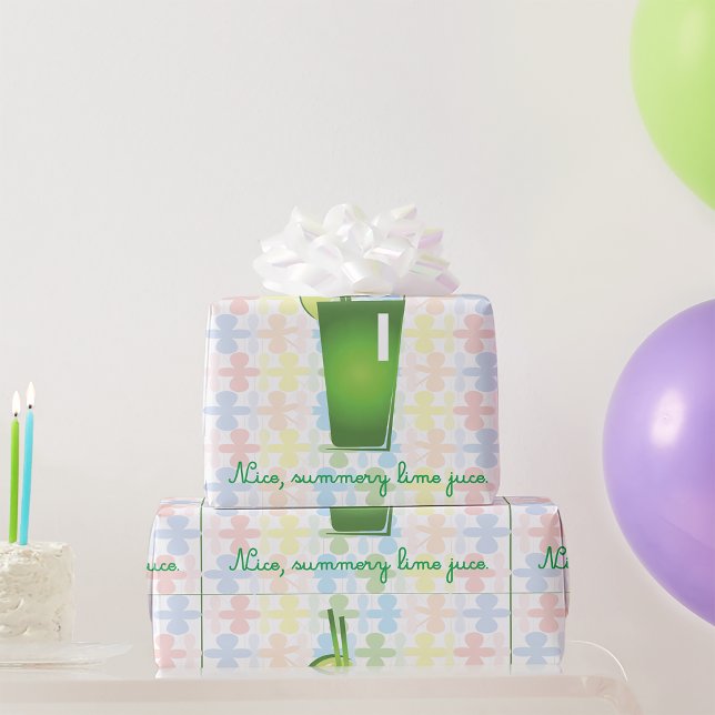 Papper inslagning av Lime Juice Wrapping Presentpapper (Skapare uppladdad)