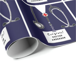 Papper inslagning av medicinska Studenten Presentpapper