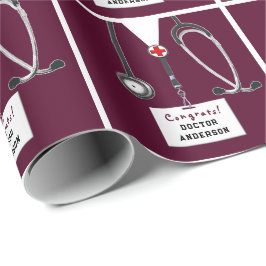 Papper inslagning av medicinska Studenten Presentpapper