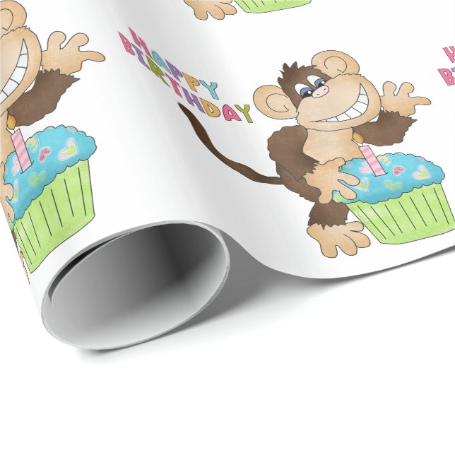 Papper inslagning av Party från födelsedagen Presentpapper (Rullad Hörn)