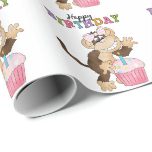 Papper inslagning av party från födelsedagen presentpapper