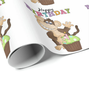 Papper inslagning av party från födelsedagen presentpapper