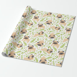 Papper inslagning av Pugs Presentpapper