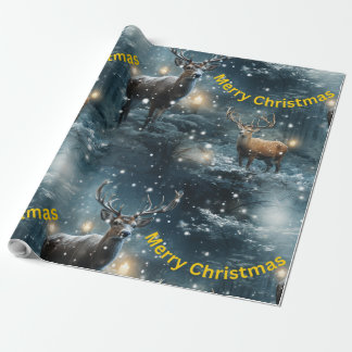 Papper inslagning av renar i god jul presentpapper