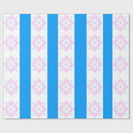 Papper inslagning av rosa och blåmask presentpapper