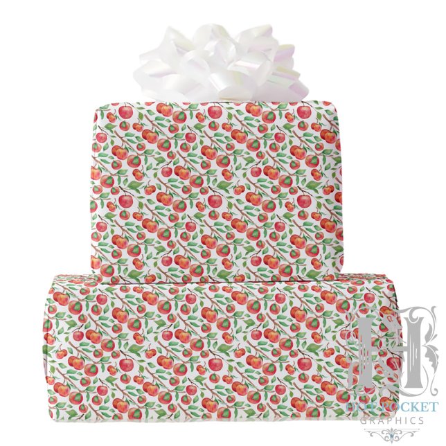 Papper insvällning av äpplen presentpapper (Skapare uppladdad)