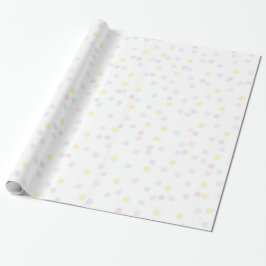 Papper insvällning av babyskor med konfetti presentpapper