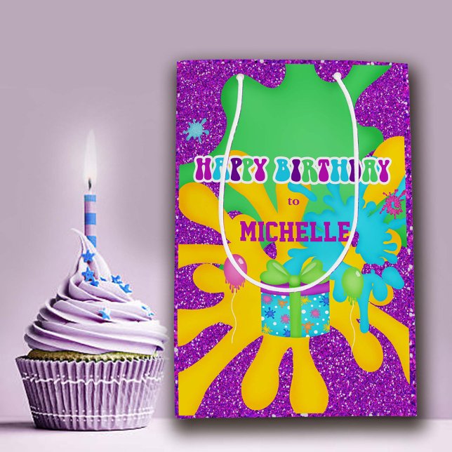 Papper insvällning av glitter Glime Colorful Birth (Skapare uppladdad)