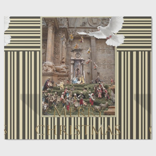 Papper Jesus Nativitet Presentpapper (Platt)