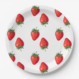 Papper jordgubbsplate | Party förråd