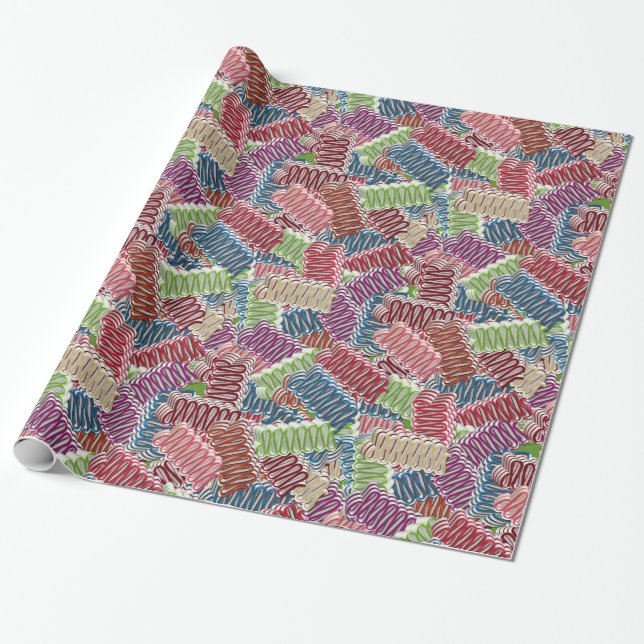 Papper Jul Candy-GIFT WRAPPING Presentpapper (Utrullad)