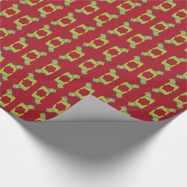 Papper jul Dala Horse Wrapping Presentpapper (Hörn)
