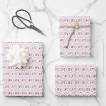 Papper Jul Joy Red Wrapping