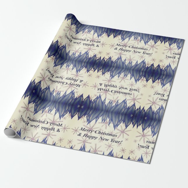 Papper jul, nytt år presentpapper (Utrullad)