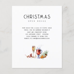 PAPPER Jul Open House Drinks Inbjudan Flygblad