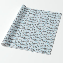 Papper Jul Penguin Wrapping Presentpapper