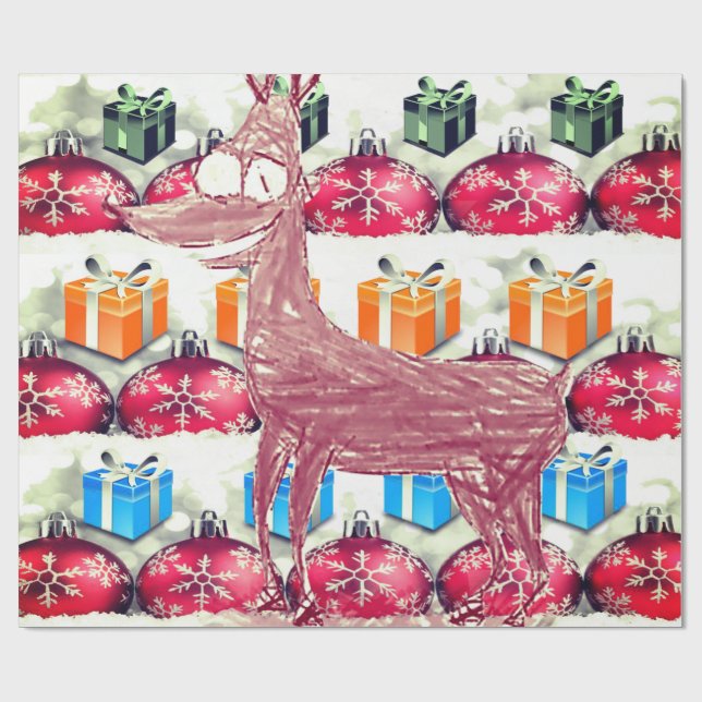 Papper jul presentpapper (Platt)