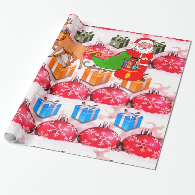 Papper jul presentpapper (Utrullad)