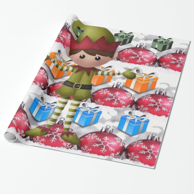 Papper jul presentpapper (Utrullad)