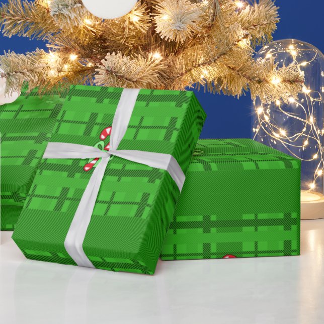 Papper julafton Candy cane Play Wrapping Presentpapper (Helgdagar)