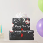 Papper julafton i glad helg Chalkboard Presentpapper<br><div class="desc">Glad helg Ornament Chalkboard-julklapp Papper som kan vara Personlig med din familj namn eller med din dejt. Detta är en mycket stor utformning och är bäst för mycket stora gåvor</div>