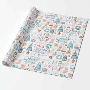 Papper julafton/nyårshöjning presentpapper