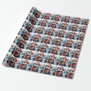 Papper julafton Otter Wrapping Presentpapper