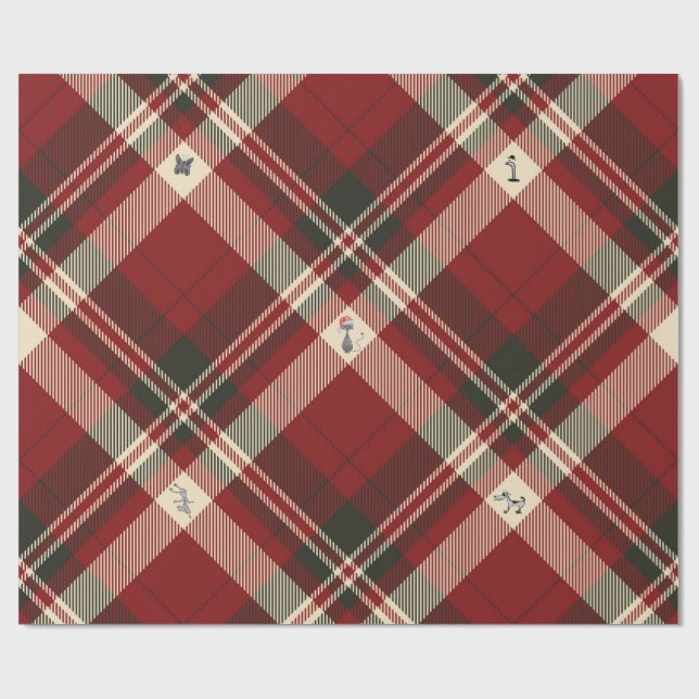 Papper julafton presentpapper (Platt)