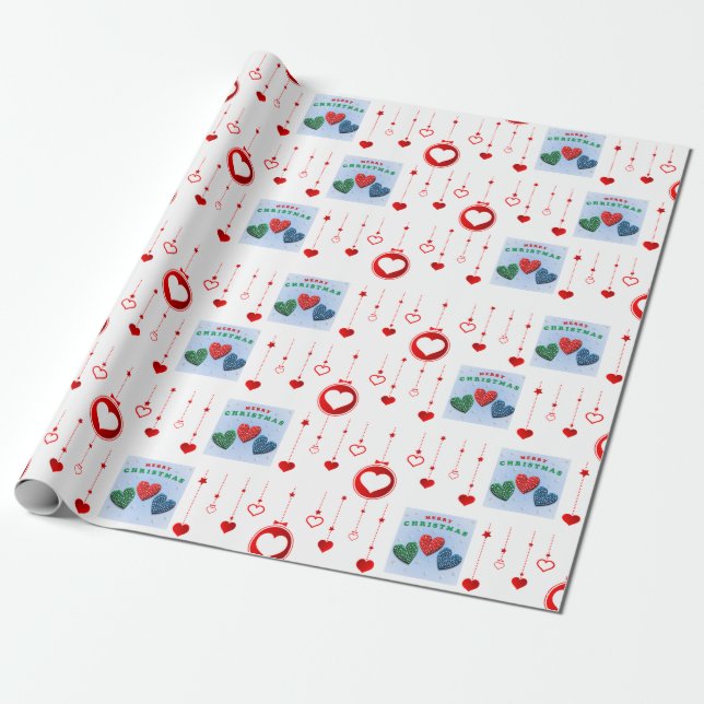 Papper julafton presentpapper (Utrullad)