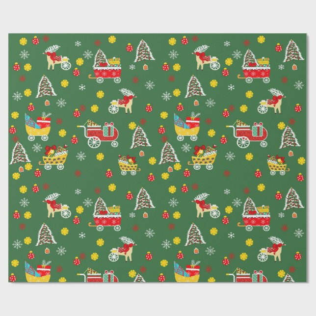 Papper julafton presentpapper (Platt)