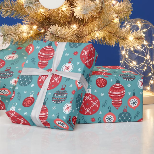 Papper julafton Stil Mönster Wrapping Presentpapper (Helgdagar)