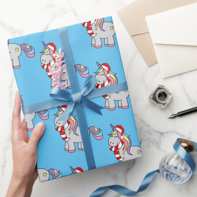 Papper julafton Unicorn Wrapping Presentpapper (Gifting)
