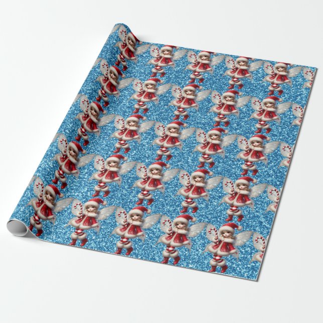 Papper julfär presentpapper (Utrullad)