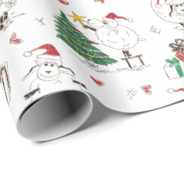 Papper julfjällning presentpapper