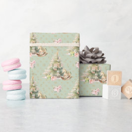 Papper julgran Rocking Horse Wrapping Presentpapper
