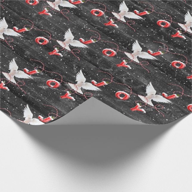 Papper julgudsduva på träsket presentpapper (Hörn)