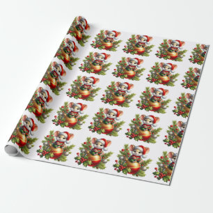 Papper julhälsning presentpapper