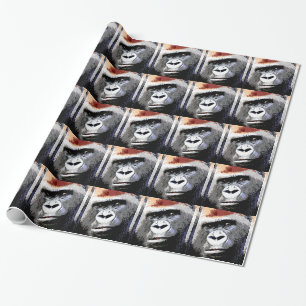 Papper julinappning av Ansikte i konsthantverk Presentpapper