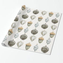 Papper julinsvällning för prydnadsföremål i guld presentpapper