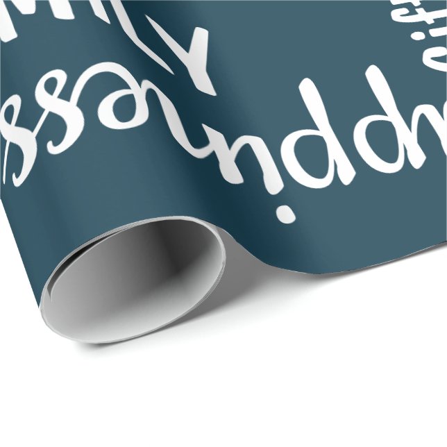 Papper julinsvepning - Ord för och omkring (B) Presentpapper (Rullad Hörn)