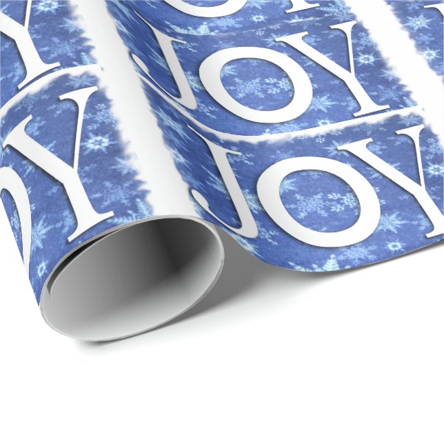 Papper juljour Blue Mönster Wrapping Presentpapper (Rullad Hörn)