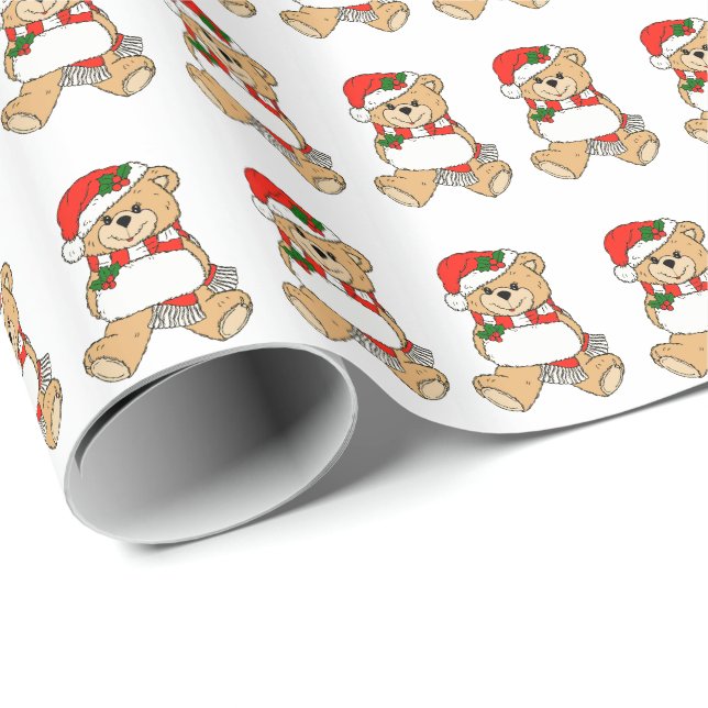 Papper julklapp för Nalle Presentpapper (Rullad Hörn)