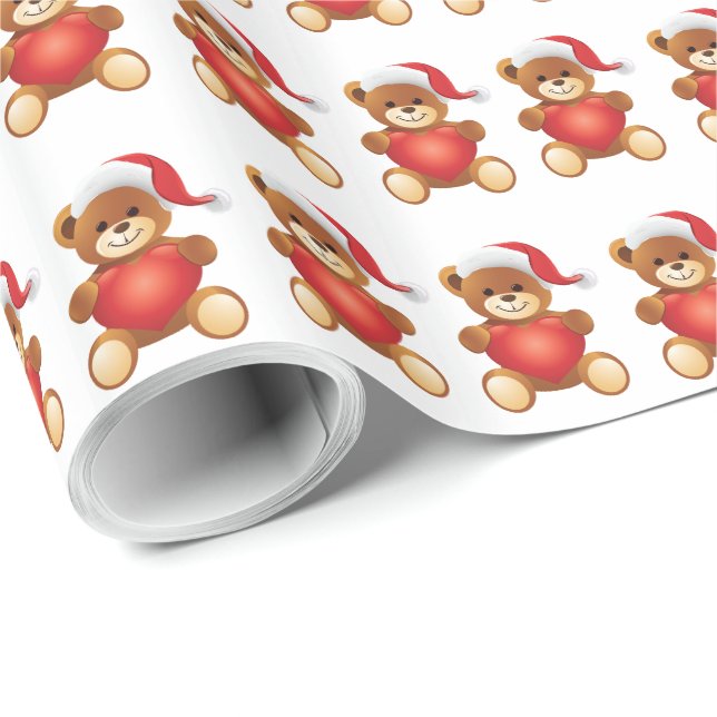 Papper julklapp för nalle presentpapper (Rullad Hörn)