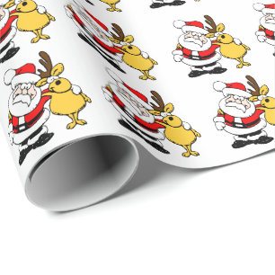 Papper julklapp för tomten och renar presentpapper