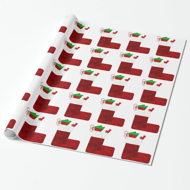 Papper julklapp presentpapper (Utrullad)