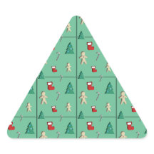 Papper julklapp Triangle Sticker