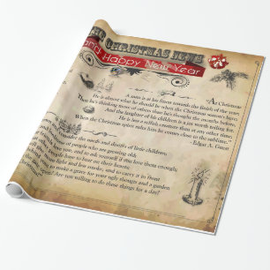 Papper julnyhet Glossy Wrapping, 30 x 6 tum Presentpapper