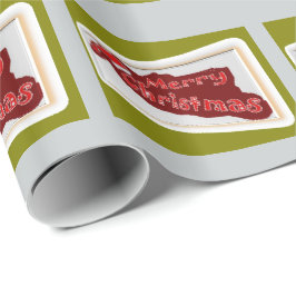 Papper julomslutning presentpapper