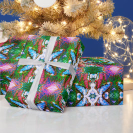 Papper julomslutning presentpapper