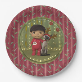 Papper julpet Friend Plate